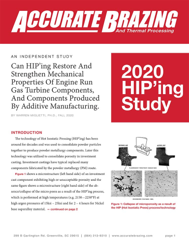 Accurate Brazing HIP White Paper Complete Study